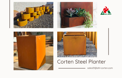 Corten Steel Rooftop Planter